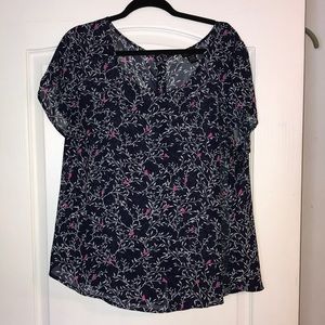 Sheer Bird and Branch Top